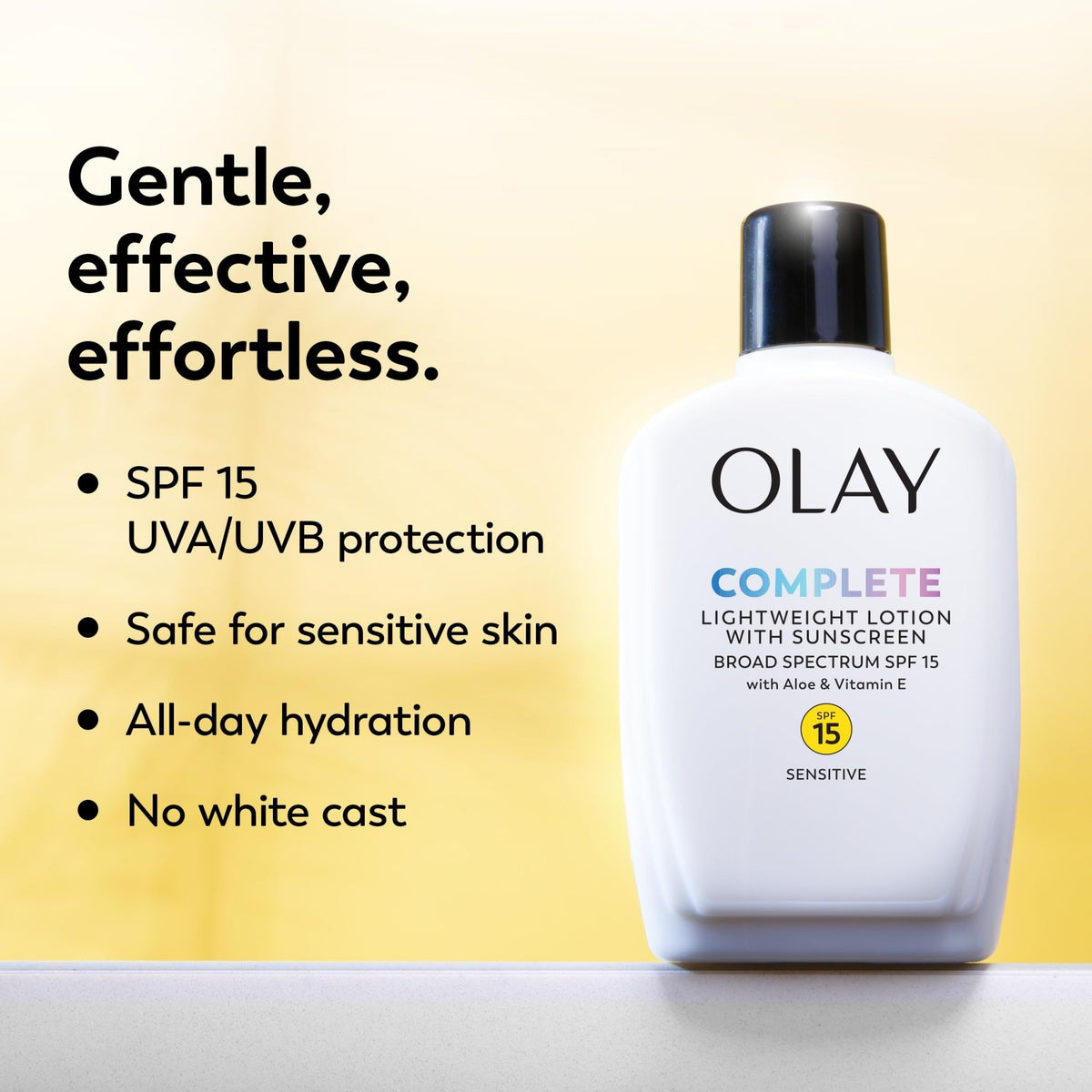 Olay Face Moisturizer, Complete All Day Moisturizer With Sunscreen Broad Spectrum SPF 15 - Sensitive, 4 fl. Oz, 1 unit - FENGGESTORE20