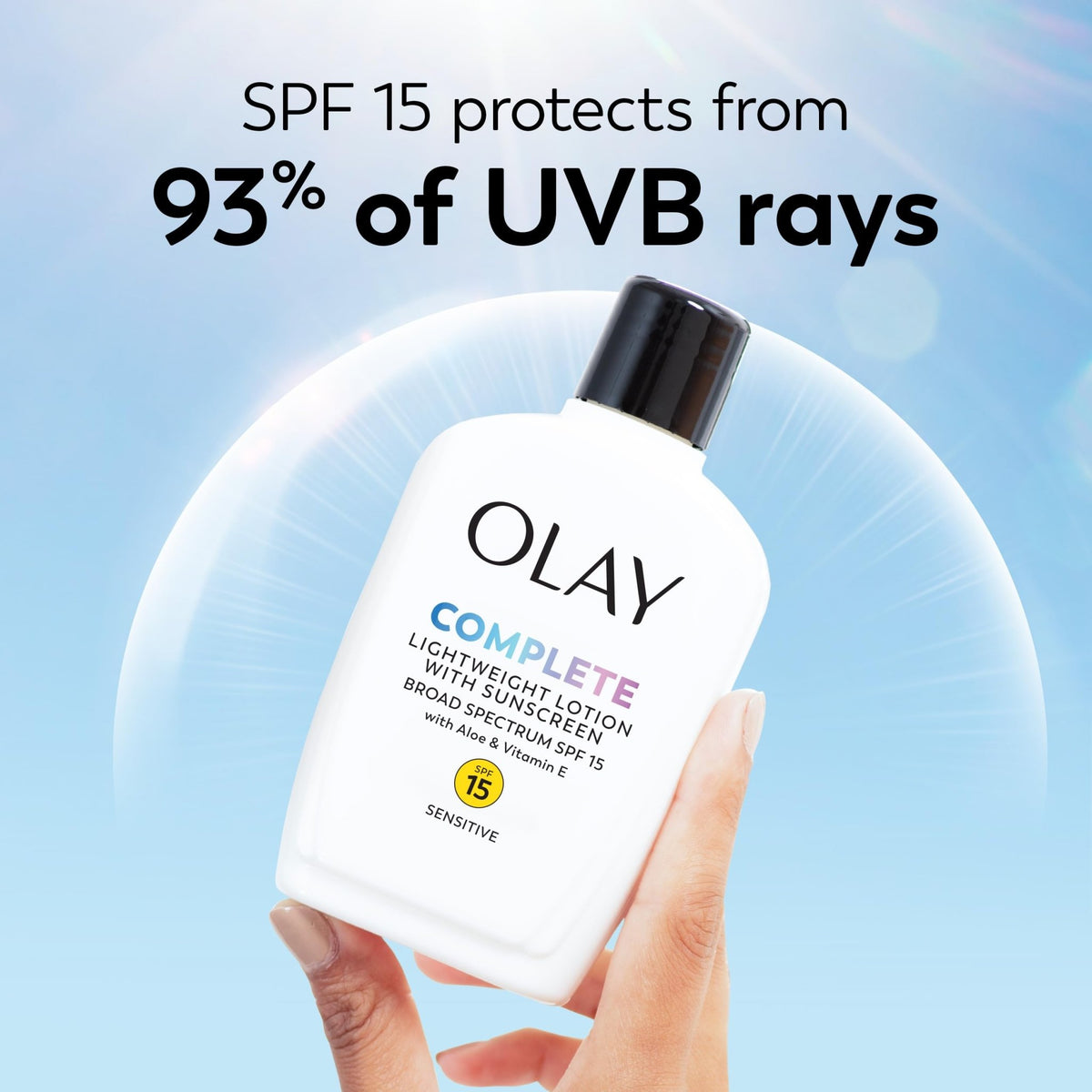 Olay Face Moisturizer, Complete All Day Moisturizer With Sunscreen Broad Spectrum SPF 15 - Sensitive, 4 fl. Oz, 1 unit - FENGGESTORE20
