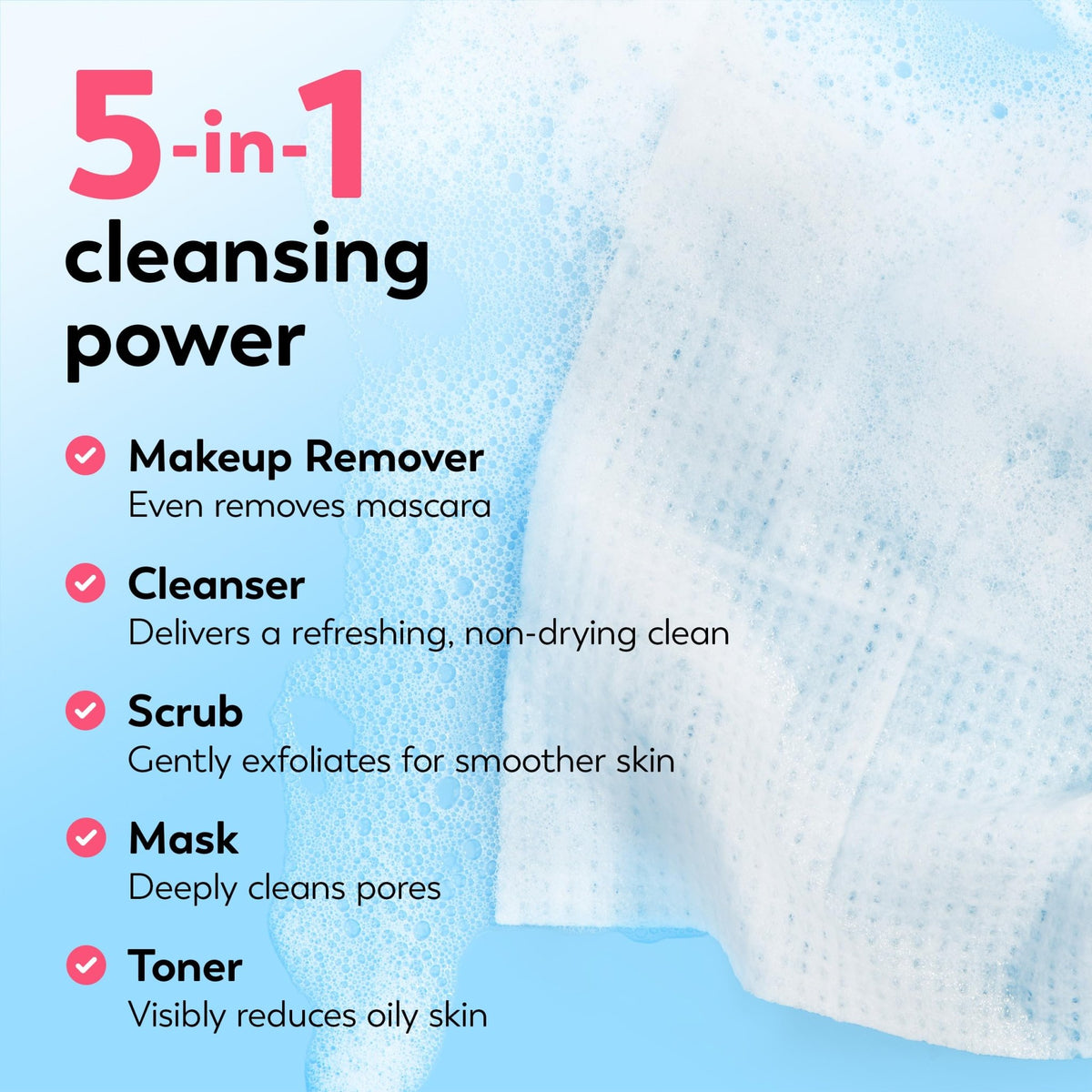 Olay Makeup Remover Wipes, Daily Facials Hydrating Face Cleanser for Normal to Dry Skin - FENGGESTORE20