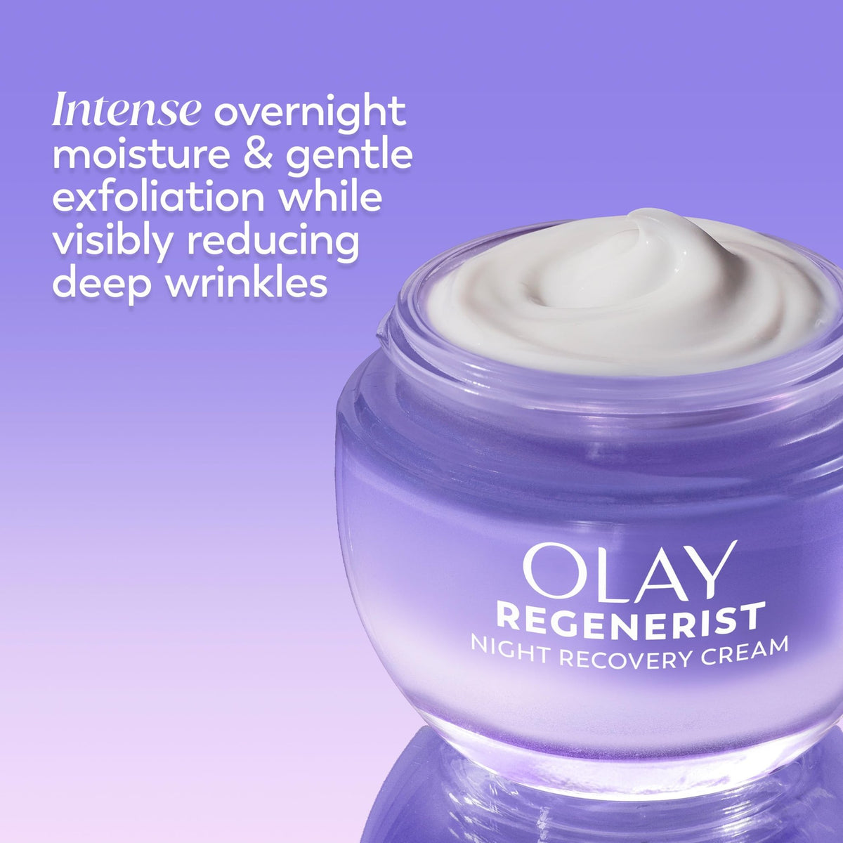 Olay Night Cream for Face, Anti-Aging Face Moisturizer for Women - Fragrance-Free Skin Care, Anti-Wrinkle, Exfoliate, Smooths Texture - FENGGESTORE20