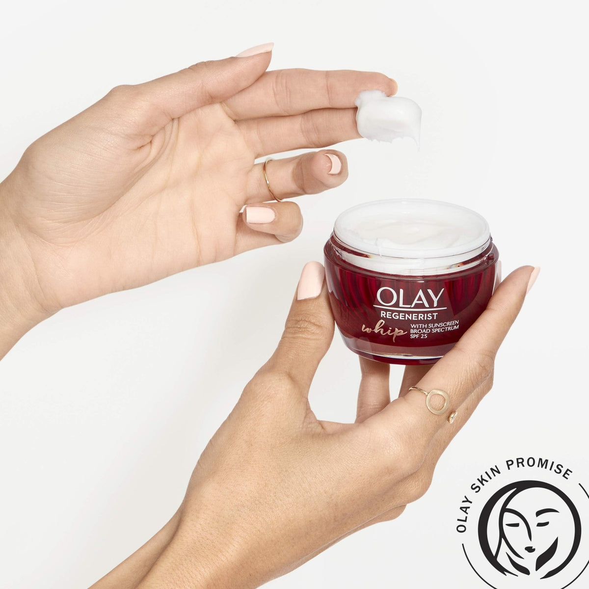 Olay Regenerist Whip Face Moisturizer Cream with Sunscreen SPF 25, 1.7 oz - FENGGESTORE20