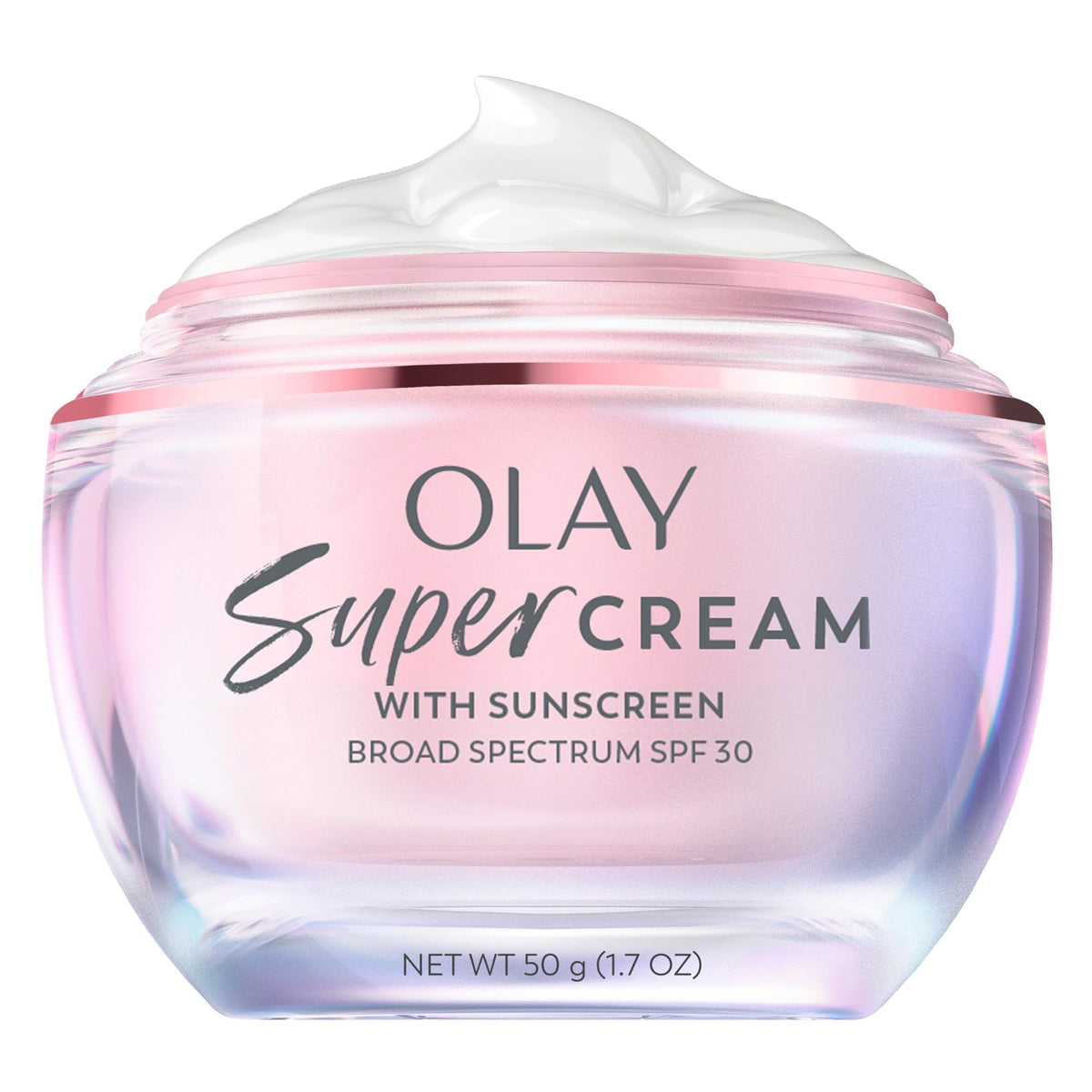 Olay Super Cream with Sunscreen SPF 30, Lightweight Face Moisturizer with Sun Protection - FENGGESTORE20