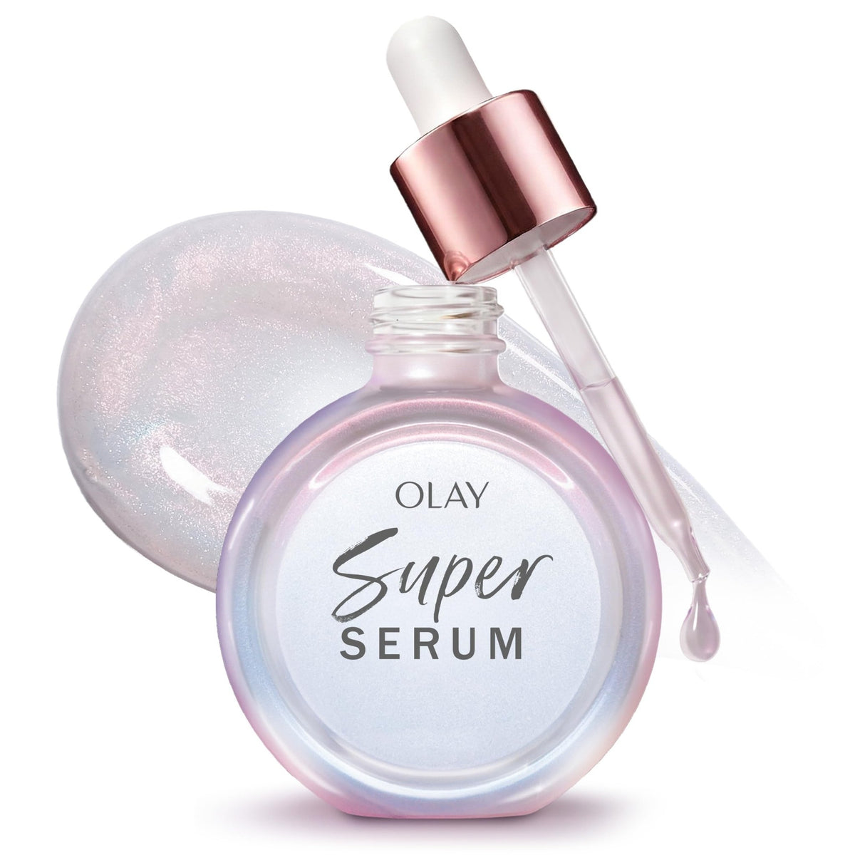Olay Super Serum - Glow Serum for Face - Activated Niacinamide, Vitamin C & E, Collagen Peptide, AHA - 5-in-1 Benefits - Brightens, Hydrates, Smooths, - FENGGESTORE20
