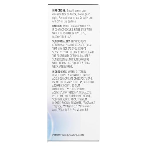 Olay Super Serum - Glow Serum for Face - Activated Niacinamide, Vitamin C & E, Collagen Peptide, AHA - 5-in-1 Benefits - Brightens, Hydrates, Smooths, Firms, Evens Tone, Proactive Anti-Aging, 1.7 Oz - FENGGESTORE20