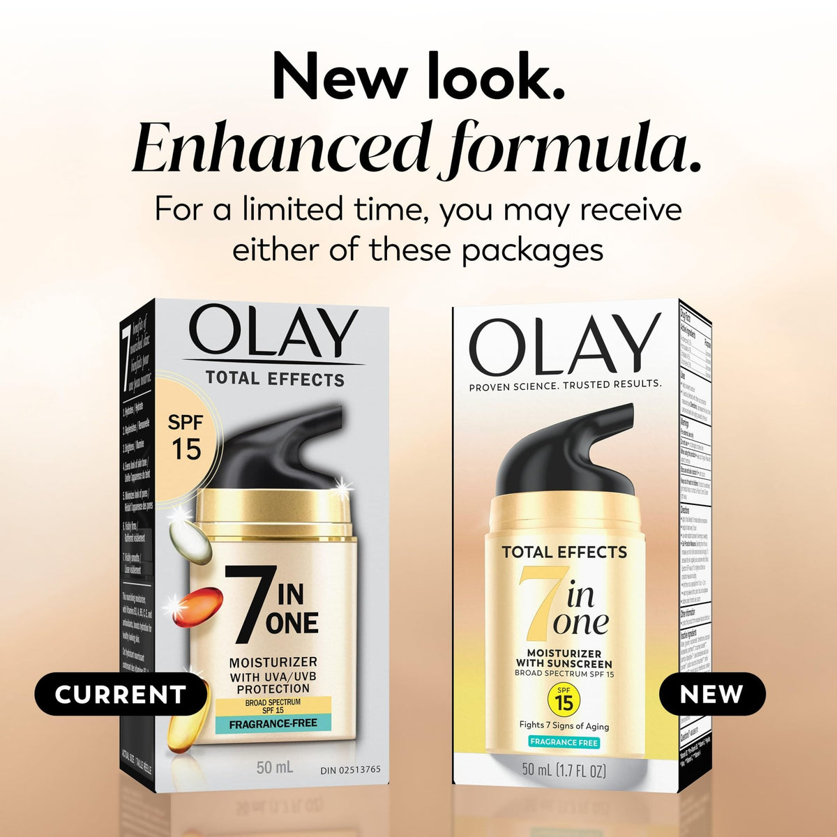 OLAY Total Effects 7-in-1 Anti-Aging Face Moisturizer with SPF 15, Fragrance-Free 1.7 oz - FENGGESTORE20