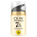 OLAY Total Effects 7-in-1 Anti-Aging Face Moisturizer with SPF 15, Fragrance-Free 1.7 oz - FENGGESTORE20