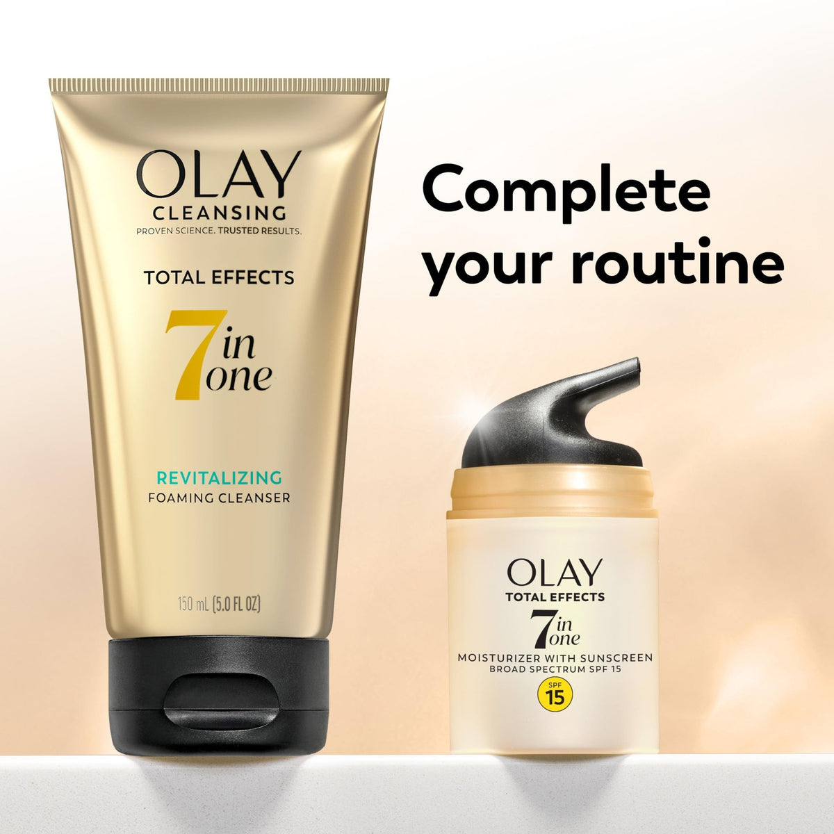 OLAY Total Effects 7-in-1 Anti-Aging Face Moisturizer with SPF 15, Fragrance-Free 1.7 oz - FENGGESTORE20