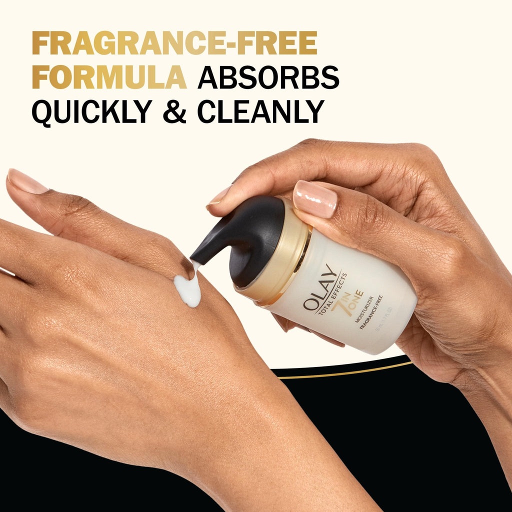 Olay Total Effects Face Moisturizer, Fragrance-Free, 1.7 fl oz - FENGGESTORE20