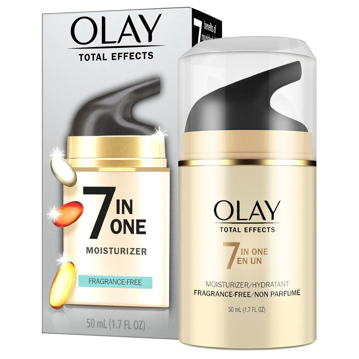 Olay Total Effects Face Moisturizer, Fragrance-Free, 1.7 fl oz - FENGGESTORE20