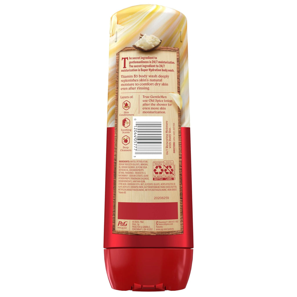 Old Spice Body Wash GentleMan’s Super Hydration for Men, 24/7 Renewing Moisture, Gentle on Skin with Skin Conditioners - FENGGESTORE20