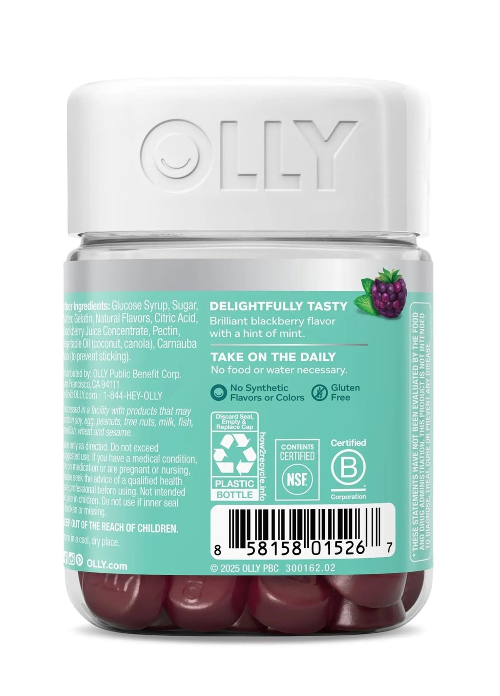 OLLY Flawless Complexion Gummy, Clear and Healthy Skin Support, Vitamins E, A, Zinc, Chewable Supplement, Berry - 50 Count (Pack of 1) - FENGGESTORE20