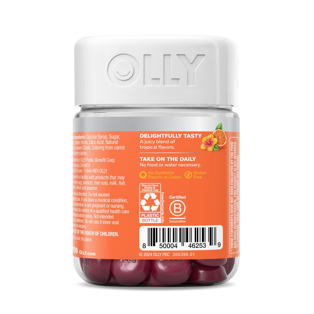 OLLY Heavenly Hair Gummy, Supports Healthy Hair, Keratin, Biotin, AMLA, Chewable Supplement, 30 Day Supply - 60 Count - FENGGESTORE20