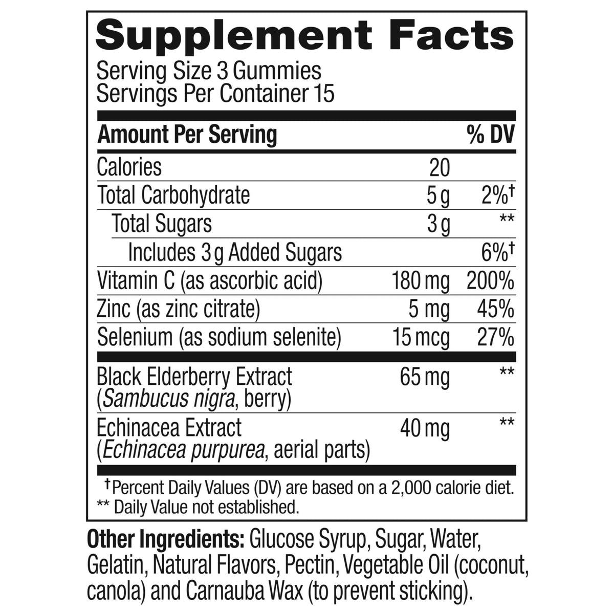 OLLY Immunity Gummy, Immune Support, Elderberry, Zinc, Vitamin C, Supplement, Berry Flavor, 15 Day Supply - 45 Count - FENGGESTORE20