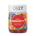 OLLY Kids Immunity Gummy, Immune Support, Wellmune, Elderberry, Vitamin C, Zinc, Chewable Supplement, Cherry - 50 Count - FENGGESTORE20