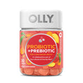 OLLY Probiotic + Prebiotic Gummy, Digestive Support and Gut Health, 500 Million CFUs, Fiber, Adult Chewable Supplement - FENGGESTORE20