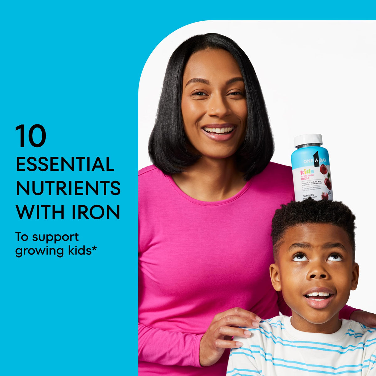 One A Day Kids Multivitamin with Iron Gummy, Vitamin D, Vitamin C, E, Zinc for Immune Support, Gummy Vitamins, Kids Multivitamin Gummies with Iron - FENGGESTORE20