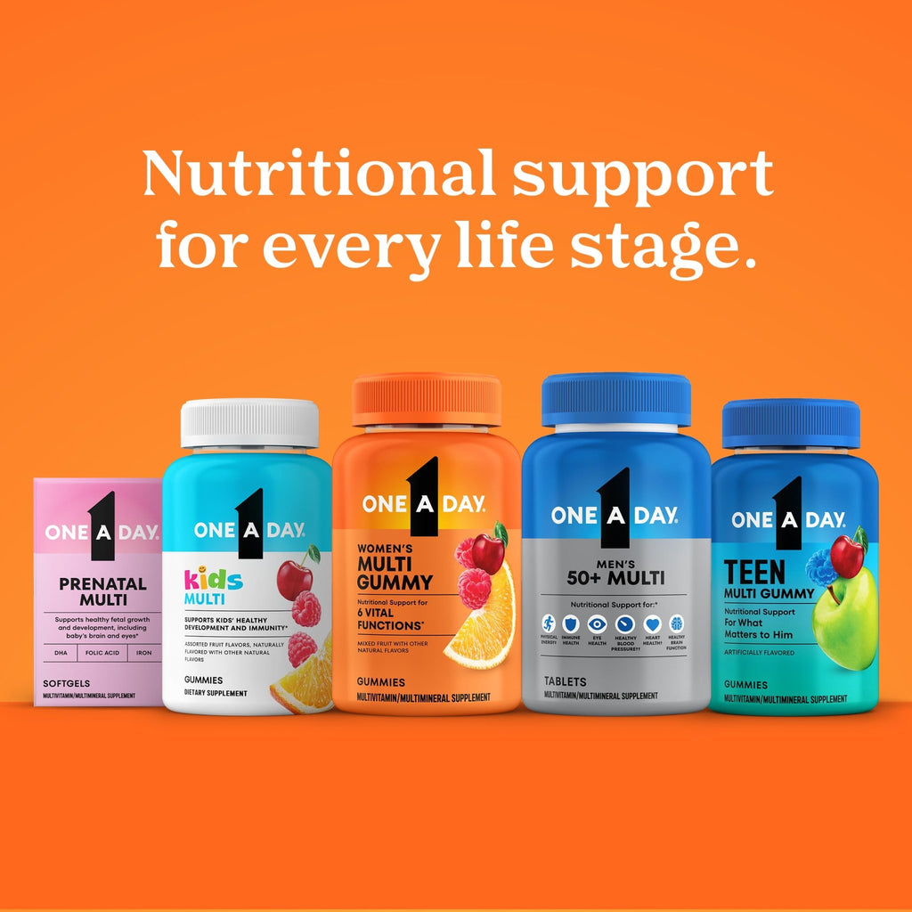 One A Day Multivitamin for Women 50 and Over Tablets, Womens Multivitamin 50 plus with Vitamins D, C, E, Zinc & Biotin, Daily Vitamins - FENGGESTORE20