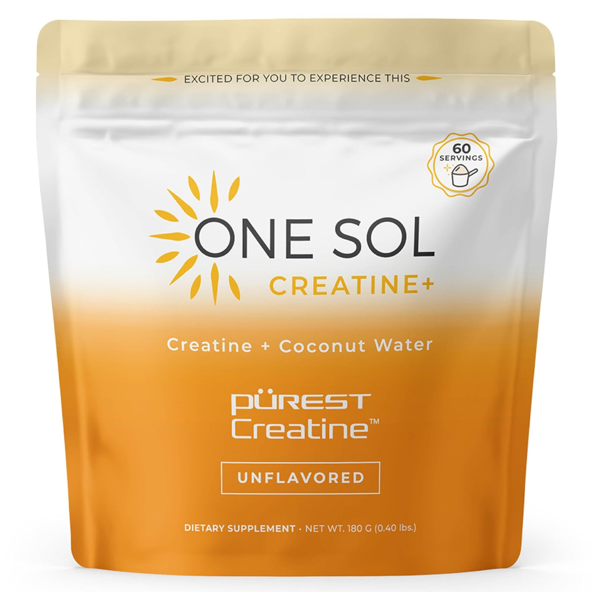 One Sol Creatine for Women, All Natural Women's Creatine Powder w Pure Creatine & Coconut Water, Increase Lean Muscle Mass, Reduce Recovery Time, Promotes Brain & Bone Health (Unflavored, 60 Servings) - FENGGESTORE20