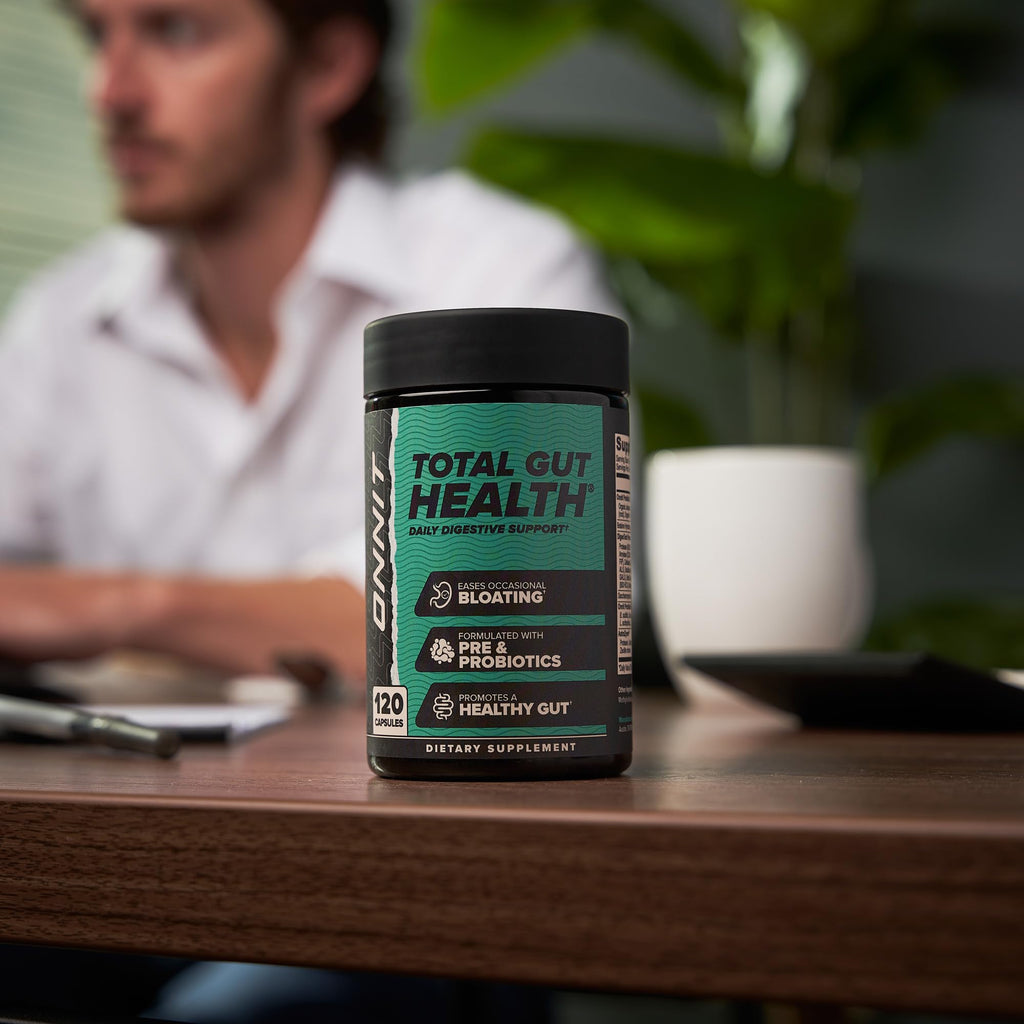 ONNIT Total Gut Health Daily Digestive Support, IGEN™ Non-GMO Tested Digestion Supplement for Women and Men with 7 Strains of Probiotics, - FENGGESTORE20