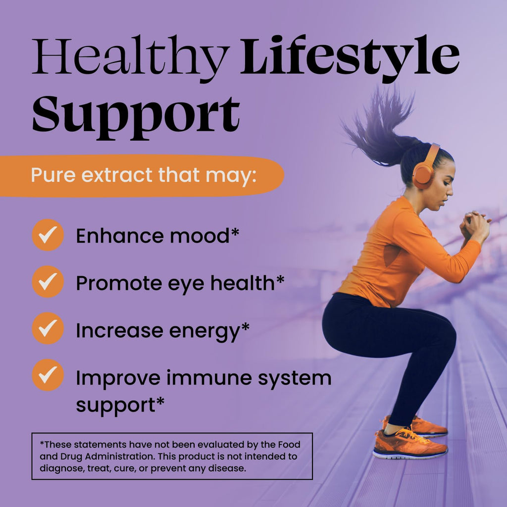 Optimal Prime Saffron Supplement - 100% Pure Saffron Extract 88.5mg - Helps Support Optimal Mood, Energy, and Metabolism, Vegetarian Friendly, Non-GMO, Gluten-Free, Soy-Free, 90 Capsules - FENGGESTORE20