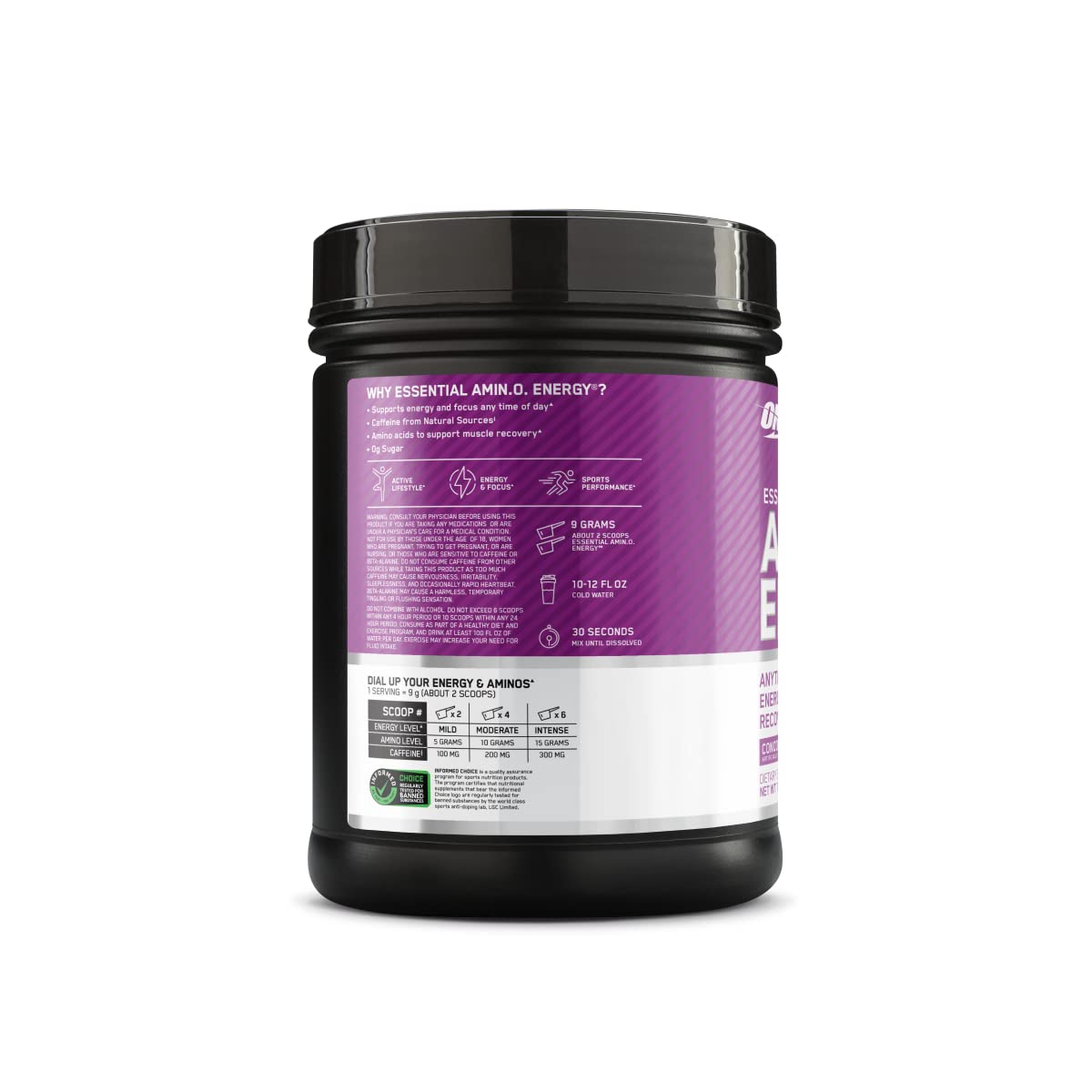 Optimum Nutrition Amino Energy - Pre Workout with Green Tea, BCAA, Amino Acids, Keto Friendly, Green Coffee Extract, Energy Powder - FENGGESTORE20