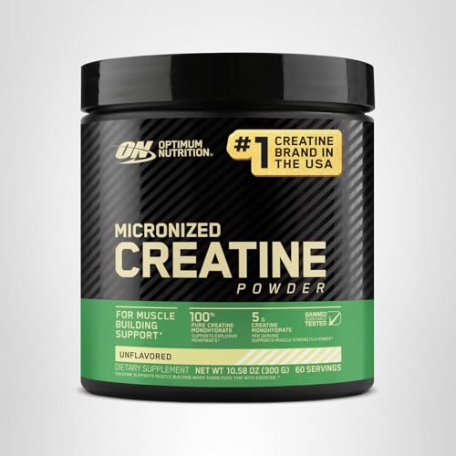 Optimum Nutrition Micronized Creatine Monohydrate Powder, Unflavored, 120 Servings, 600 Grams (Packaging May Vary) - FENGGESTORE20