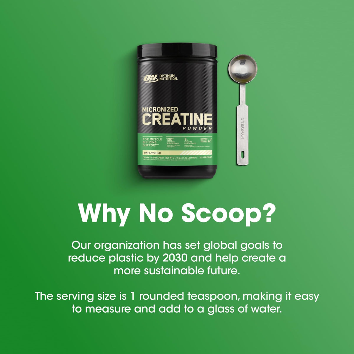 Optimum Nutrition Micronized Creatine Monohydrate Powder, Unflavored, 120 Servings, 600 Grams (Packaging May Vary) - FENGGESTORE20