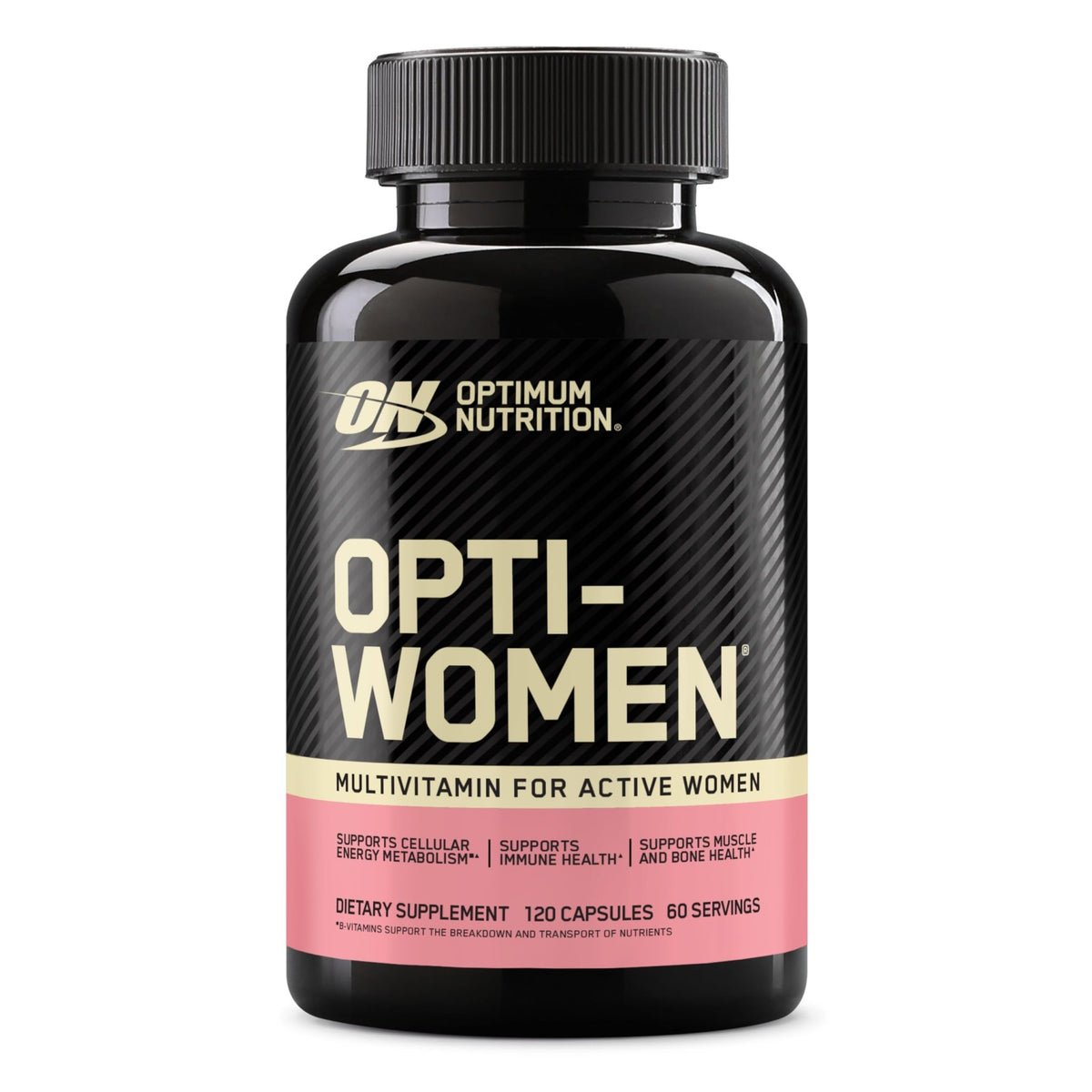 Optimum Nutrition Opti-Women, Vitamin C, Zinc and Vitamin D for Immune Support Womens Daily Multivitamin Supplement with Iron, Capsules, 120 Count - FENGGESTORE20