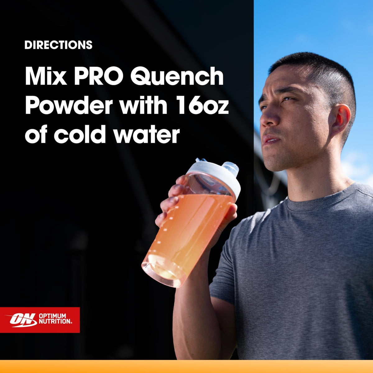 Optimum Nutrition Pro Quench, 10g Clear Protein, 10g Collagen peptides & Electrolyte Powder Drink Mix, Tropical Orange Mango, 20 Servings, - FENGGESTORE20