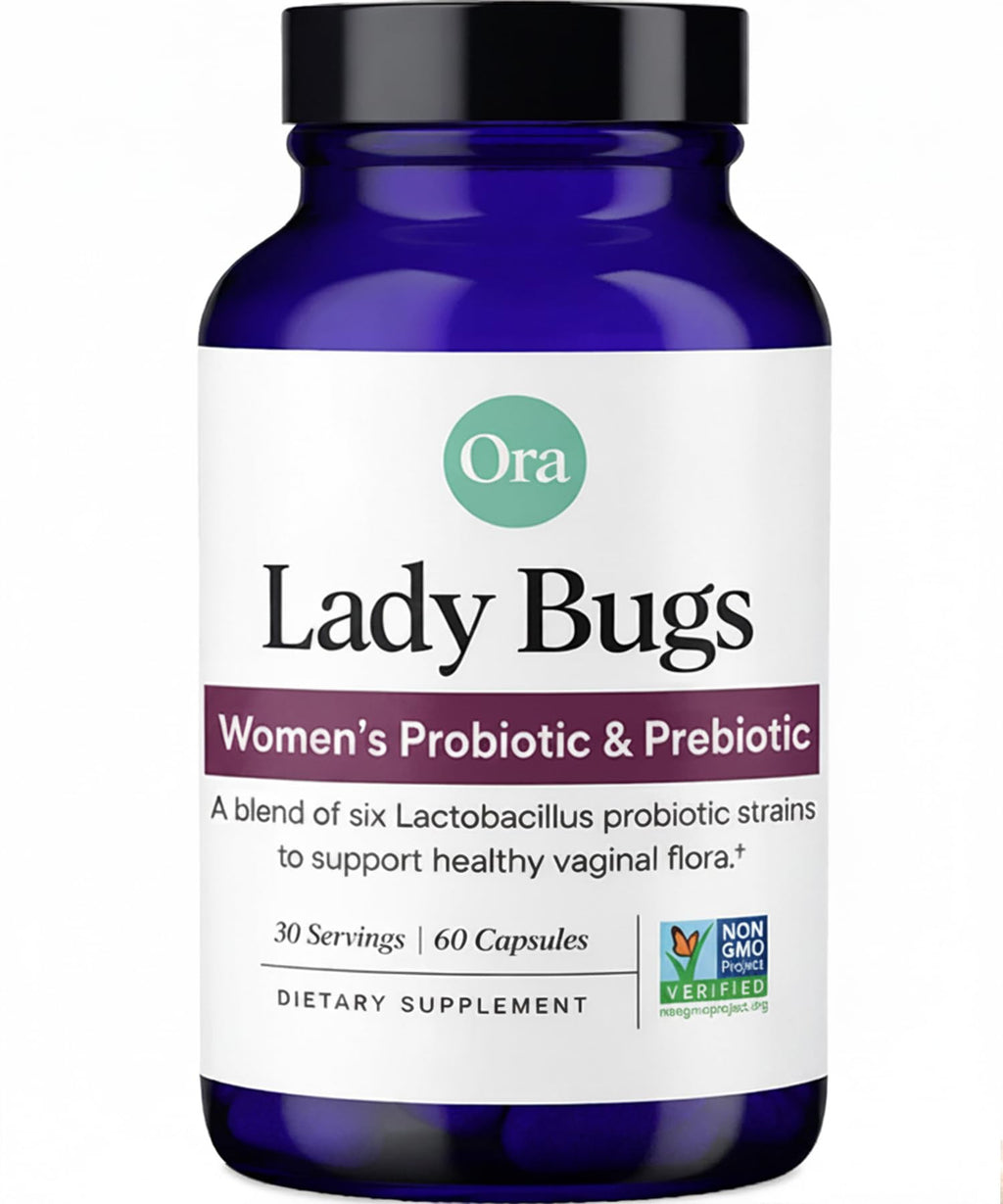 Ora Organic Probiotic for Women with L. crispatus, 6 Clinically Studied Lactobacillus Strains for Vaginal, pH & Urinary Tract Health, - FENGGESTORE20