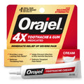 Orajel 4X for Toothache & Gum Pain: Severe Cream Tube 0.33oz- From Oral Pain Relief Brand - FENGGESTORE20
