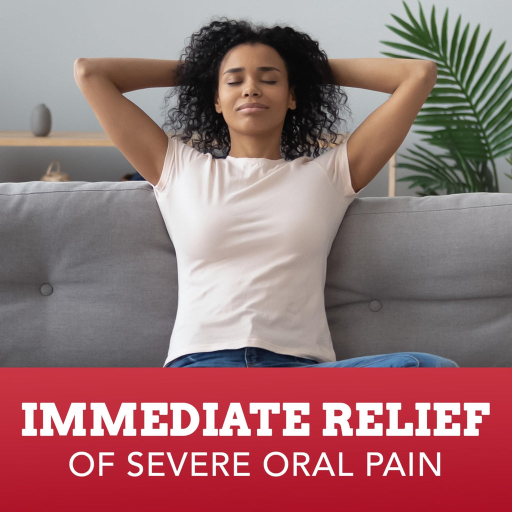 Orajel 4X for Toothache & Gum Pain: Severe Cream Tube 0.33oz- From Oral Pain Relief Brand - FENGGESTORE20