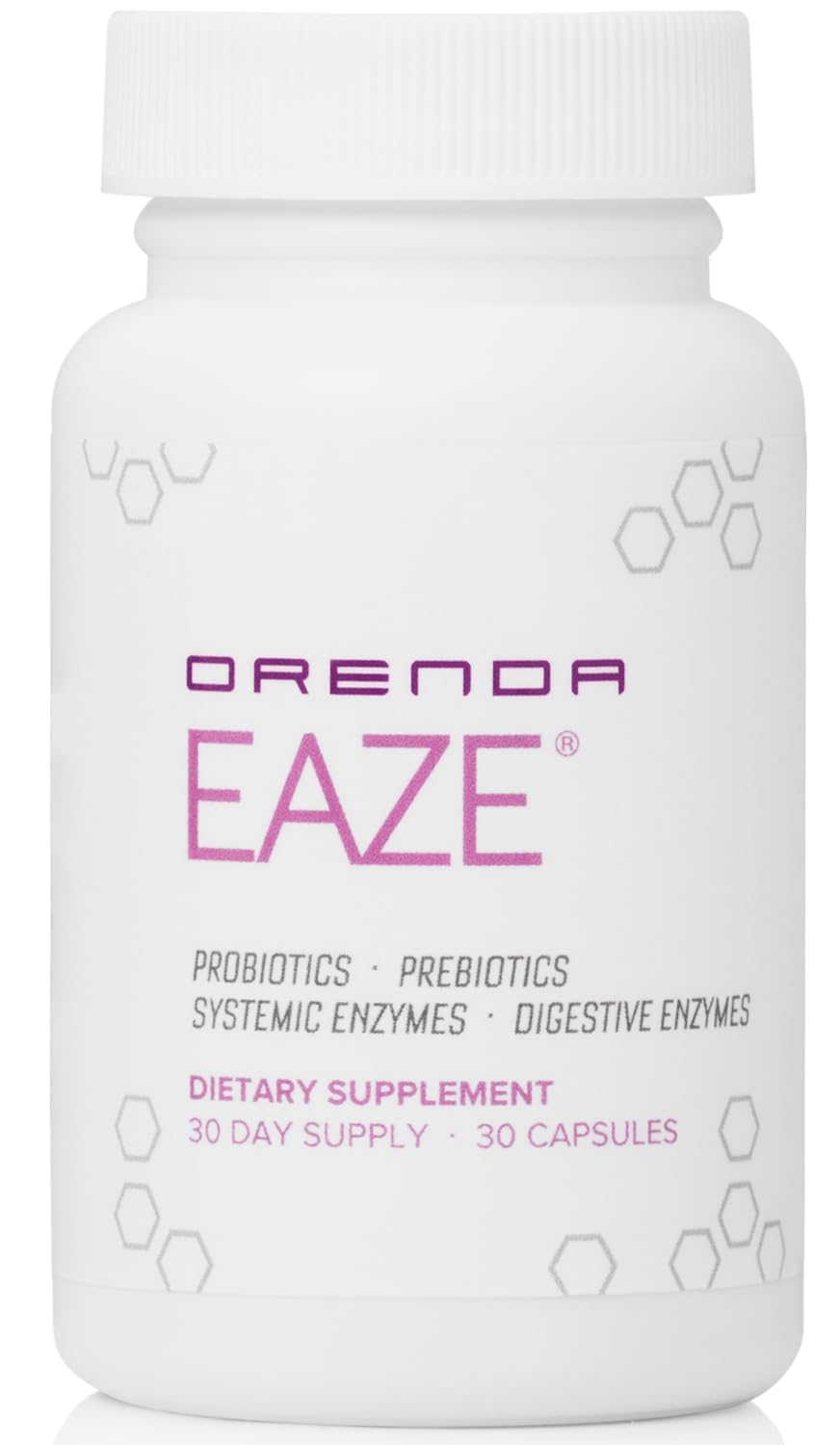 Orenda Eaze®: Gut Wellness Capsules | 6-in-1 Digestive Support with Probiotics, Endospores, Peptizyme-SP EN, Prebiotics, and Digestive Enzymes - FENGGESTORE20