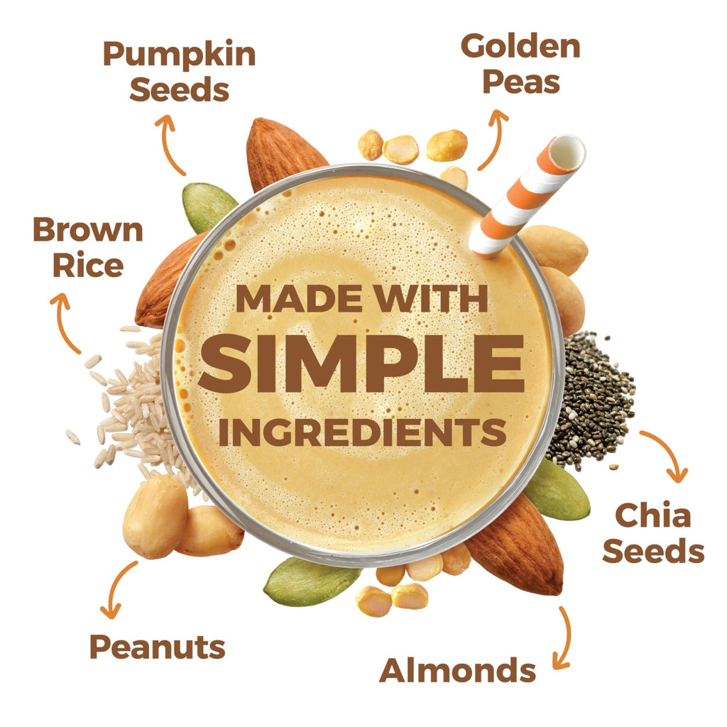 Orgain Organic Simple Vegan Protein Powder, Peanut Butter - 20g Plant Based Protein, With less Ingredients, No Artificial Sweeteners, Gluten Free, No Dairy or Lactose, 1.25 lb (Packaging May Vary) - FENGGESTORE20