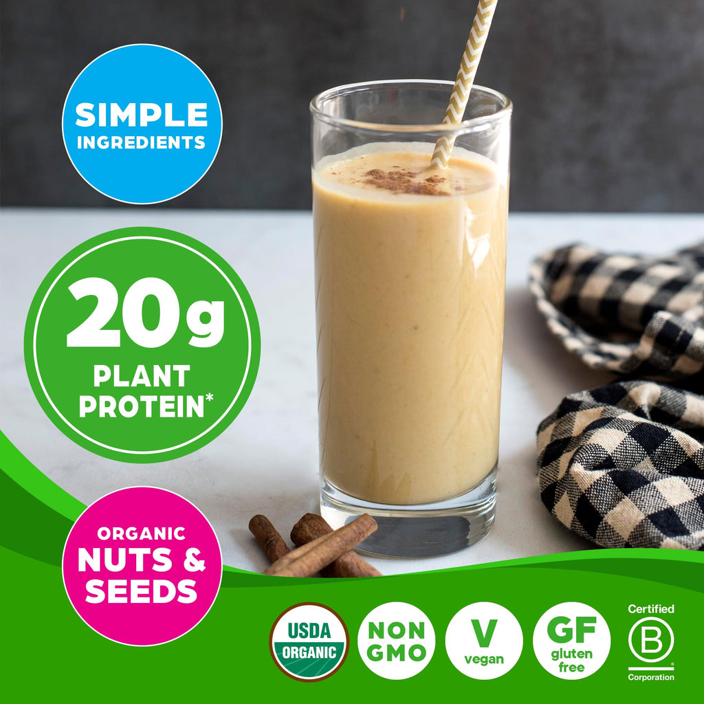 Orgain Organic Simple Vegan Protein Powder, Vanilla - 20g Plant Based Protein, Made with less Ingredients, No Artificial Sweeteners, Gluten Free, No Dairy or Lactose, 1.25 lb (Packaging May Vary) - FENGGESTORE20