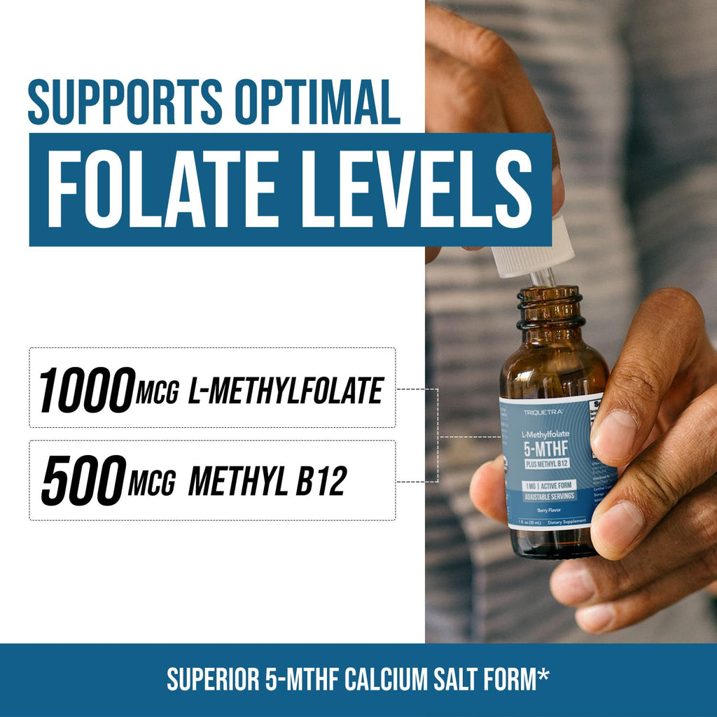 Organic Methyl Folate 1000 mcg + Methyl B12 Cofactor (300 Servings) – Metabolically Active 5-MTHF Form, Organic Berry Flavor - FENGGESTORE20