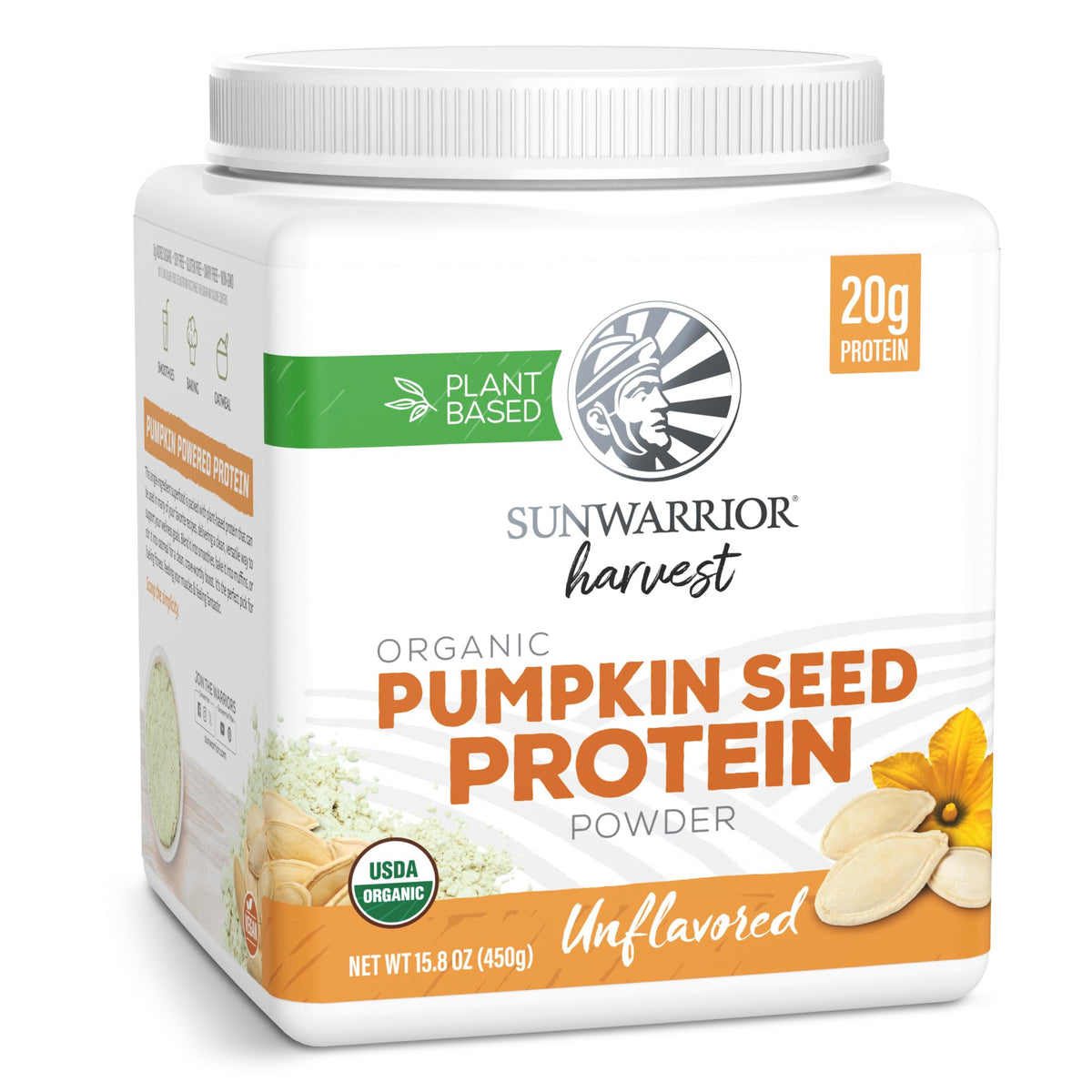 Organic Pumpkin Seed Protein Powder Cold Pressed, Simple Single-Ingredient Superfood Plant-Based, Easy to Digest All 9 Essential Amino Acids Mild Flavor for Smoothies - FENGGESTORE20