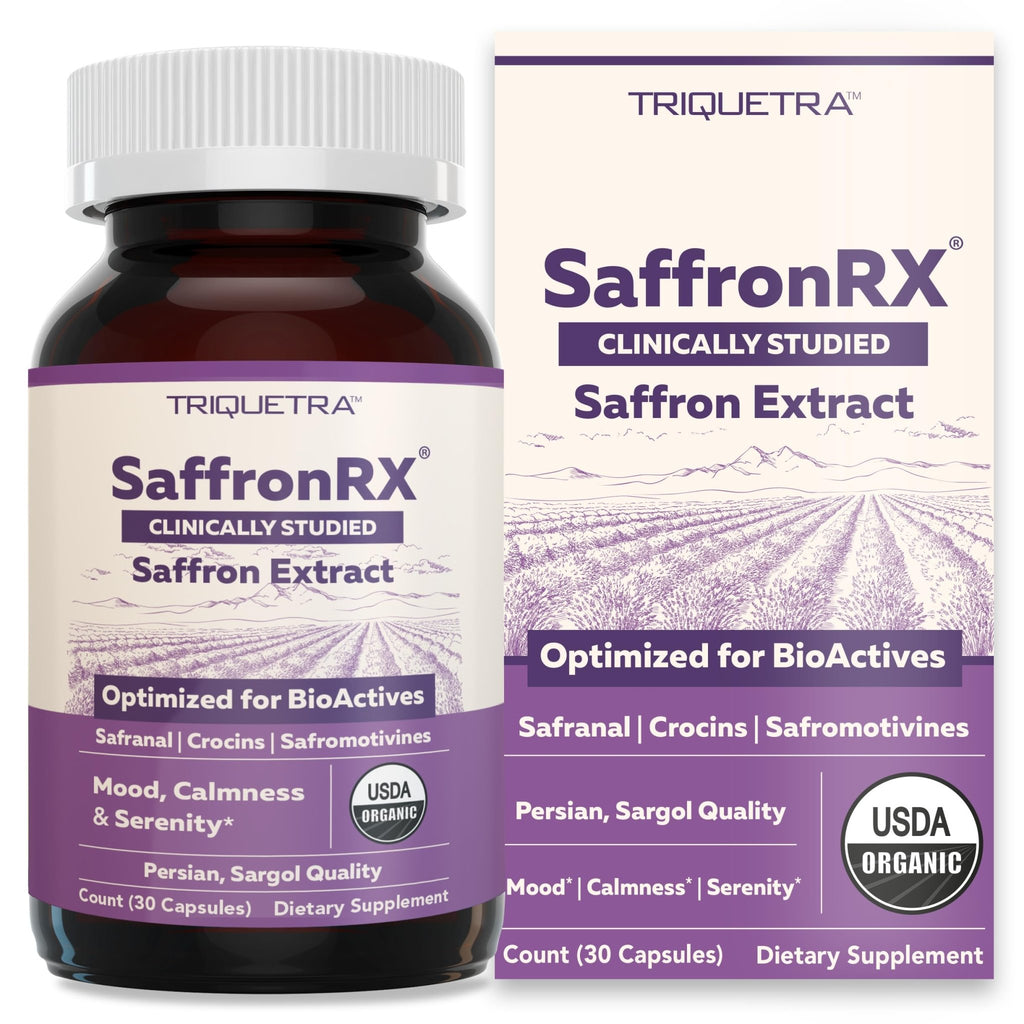 Organic Saffron Extract: Optimized Extract with Safromotivines, Safranal, and Crocins – Clinically Studied | Premium Persian Sargol Quality | Supports Mood, - FENGGESTORE20