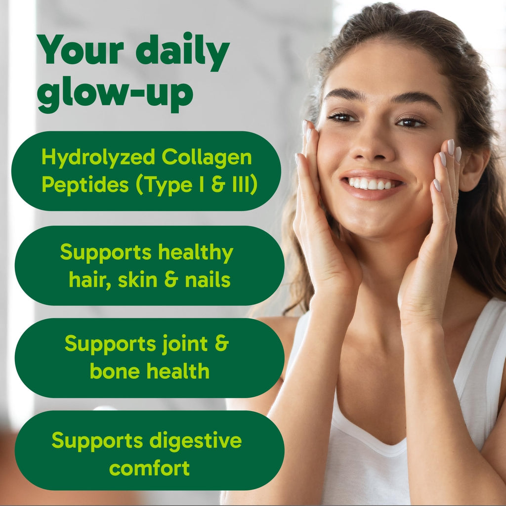 Organika Collagen Powder - for Healthy Hair, Skin, Nails, and Joints. Hydrolyzed Protein Peptides for Better Absorption- Grass-Fed, Non-GMO- Unflavoured- 2.2lbs - FENGGESTORE20