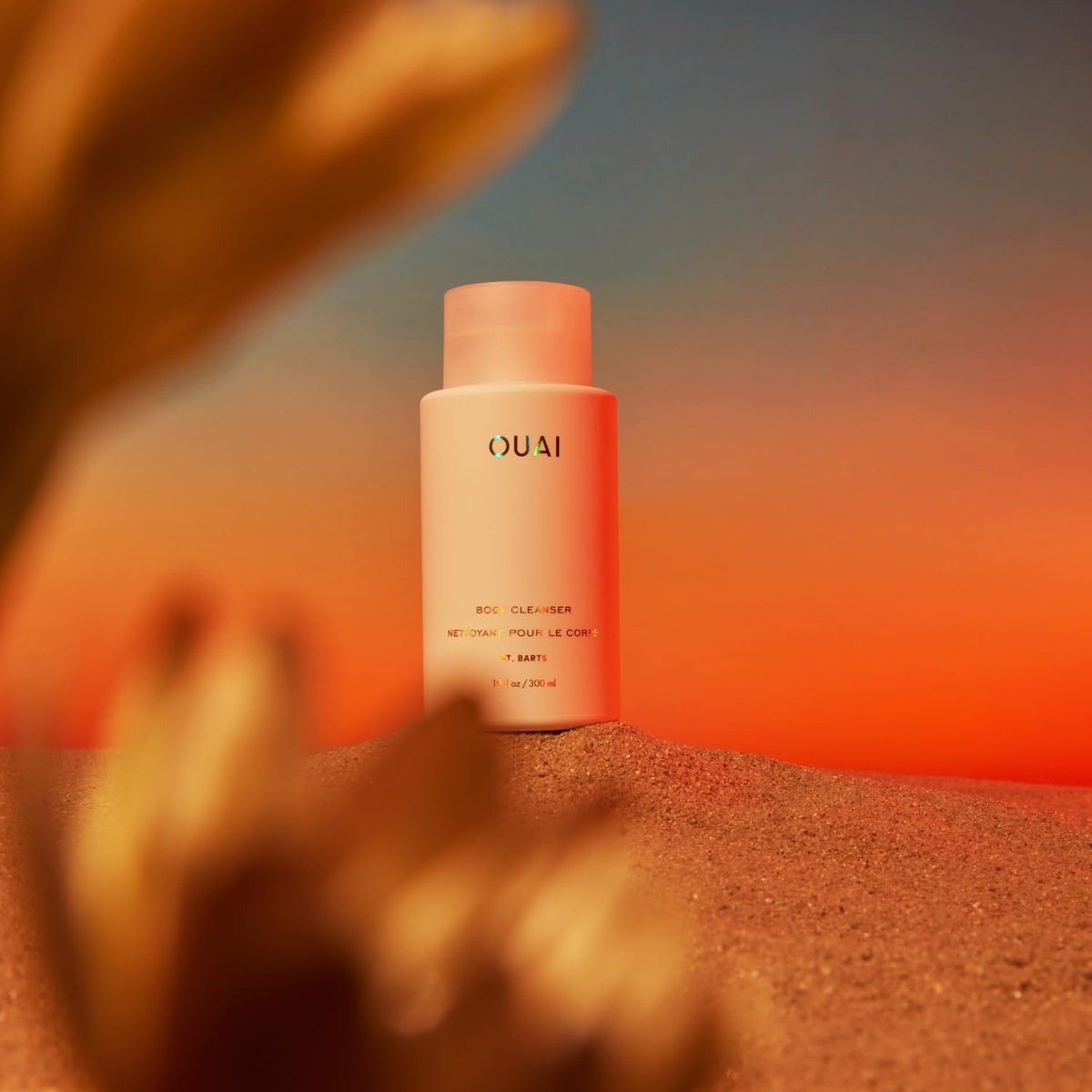 OUAI Body Cleanser, St. Barts - Foaming Body Wash with Jojoba Oil and Rosehip Oil to Hydrate, Nurture, Balance and Soften Skin - Paraben - FENGGESTORE20