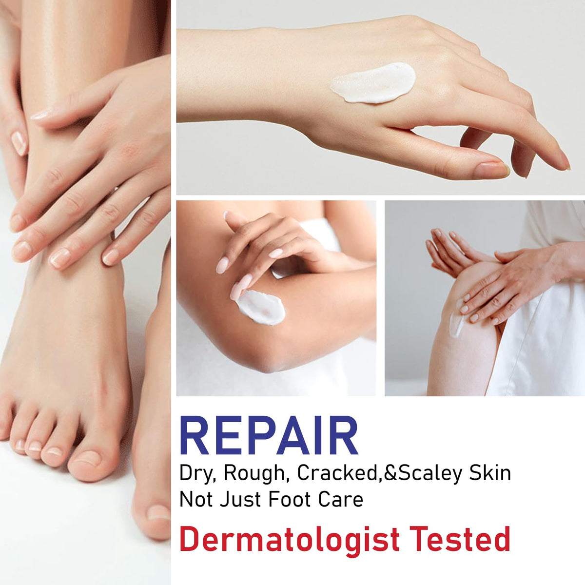 OUKEYA Urea Cream 40 Percent Tube 3 Oz, Foot & Hand Cream for Dry Cracked, 40 per Urea Lotion for Feet Maximum Strength - FENGGESTORE20