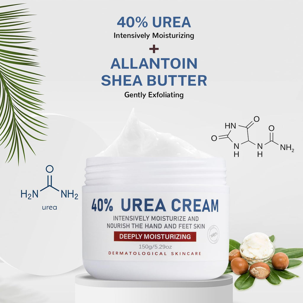 OUKEYA Urea Cream 40 Percent,Foot & Hand Cream for Dry Cracked,Urea Lotion for Feet Maximum Strength - FENGGESTORE20