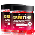 OUYIYUA Creatine Monohydrate Gummies 5000mg for Men & Women - Sugar Free Pre-Workout Supplement, Chewables for Muscle Strength, Muscle Builder, Energy Boost, - FENGGESTORE20