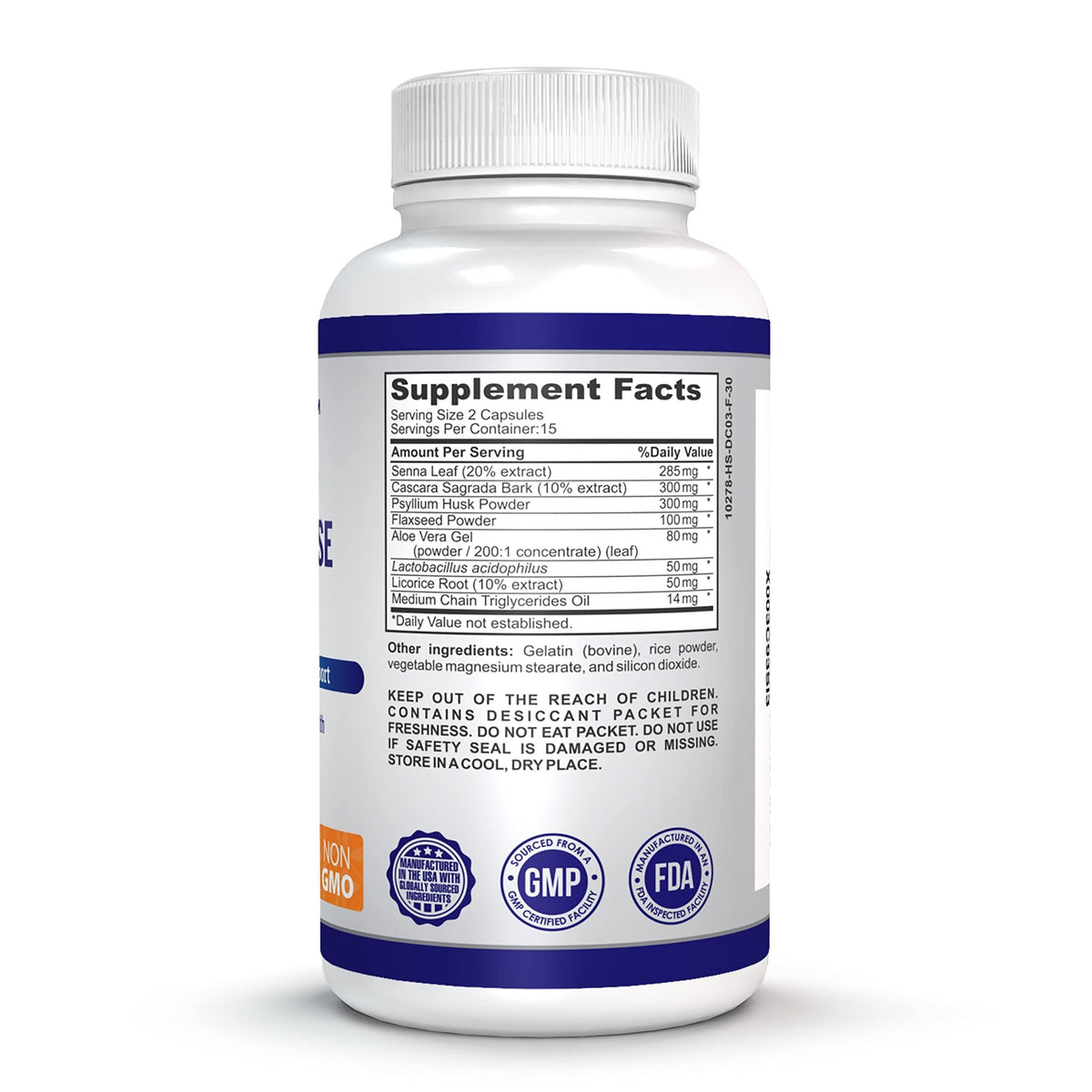 O!VITA 15-Day Cleanse and Detox Supports Digestive and Colon Health, Special Formula with probiotics, fine Herbs Such as Senna Leaf, - FENGGESTORE20