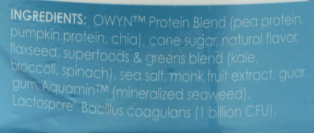 OWYN Only What You Need Plant-Based Protein Powder, Smooth Vanilla, 1.05 lbs - FENGGESTORE20