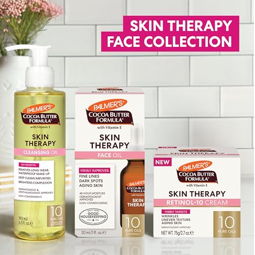 Palmer's Cocoa Butter Formula Moisturizing Skin Therapy Oil for Face with Vitamin E, C & 10 Pure Facial Oils Blend - FENGGESTORE20