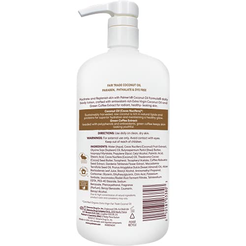 Palmer's Coconut Oil Formula Body Lotion for Dry Skin, Hand & Body Moisturizer with Green Coffee Extract & Vitamin E - FENGGESTORE20