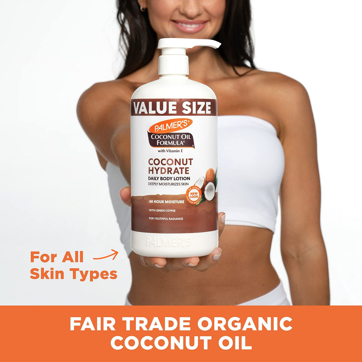 Palmer's Coconut Oil Formula Body Lotion for Dry Skin, Hand & Body Moisturizer with Green Coffee Extract & Vitamin E - FENGGESTORE20