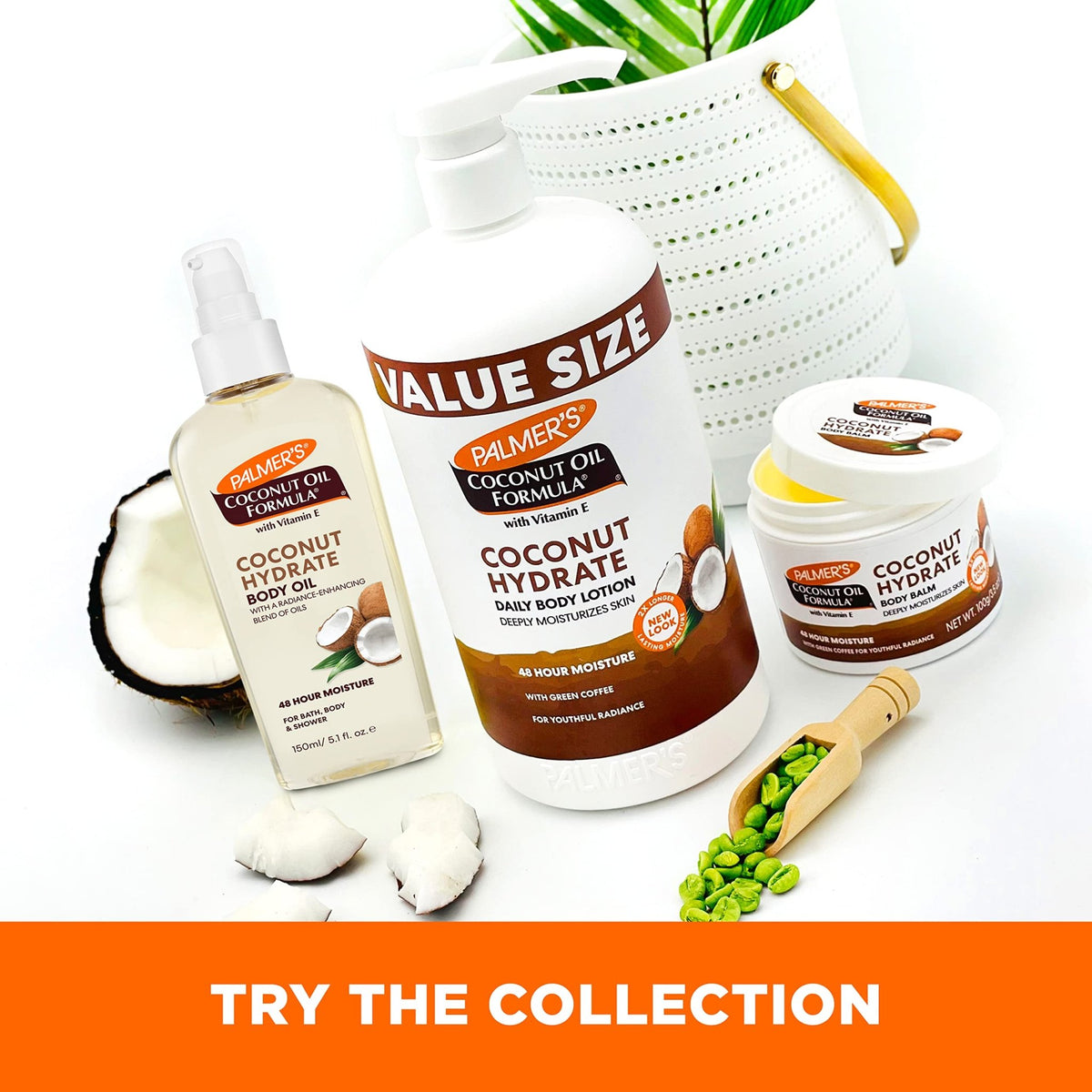 Palmer's Coconut Oil Formula Body Lotion for Dry Skin, Hand & Body Moisturizer with Green Coffee Extract & Vitamin E - FENGGESTORE20