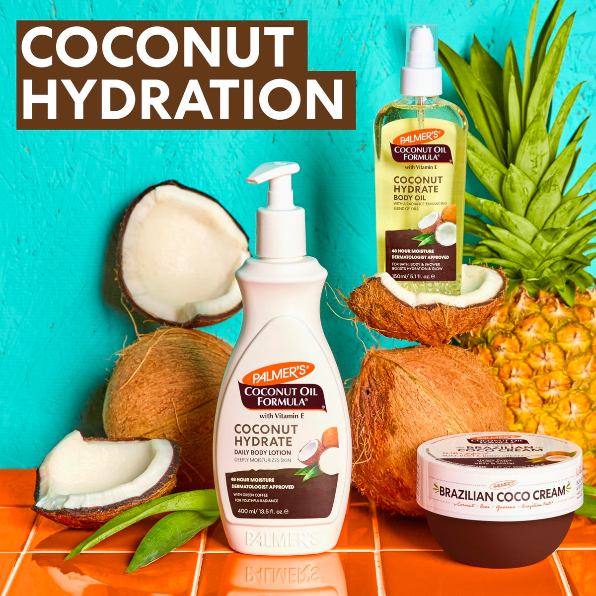 Palmer's Coconut Oil Formula Brazilian Coco Cream with Vitamin E, 8.8 Fl Oz, Whipped Bum - FENGGESTORE20